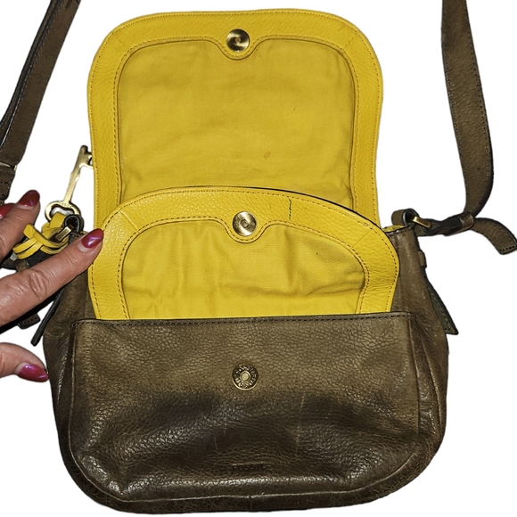 Fossil Mini Leather Crossbody Peyton Bag  with Double Flap - Picture 5 of 13